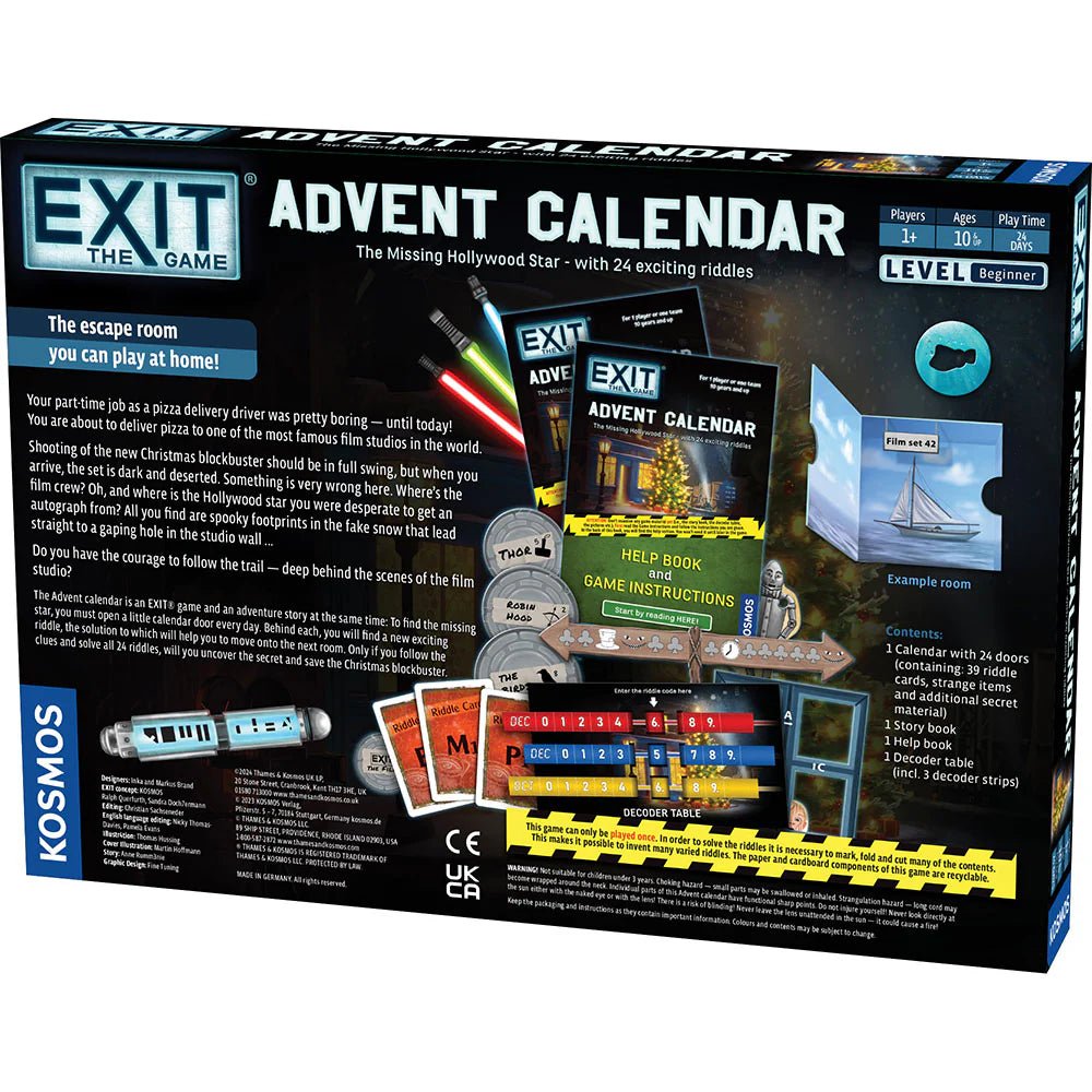 Exit: The Game – Advent Calendar: The Missing Hollywood Star