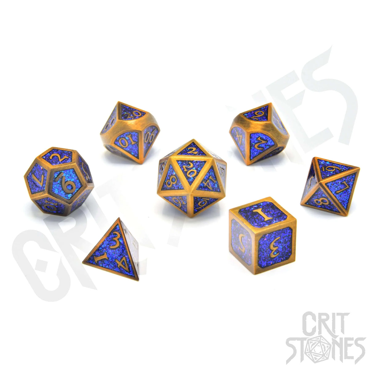 Warlock's Writ Metal RPG Dice Set