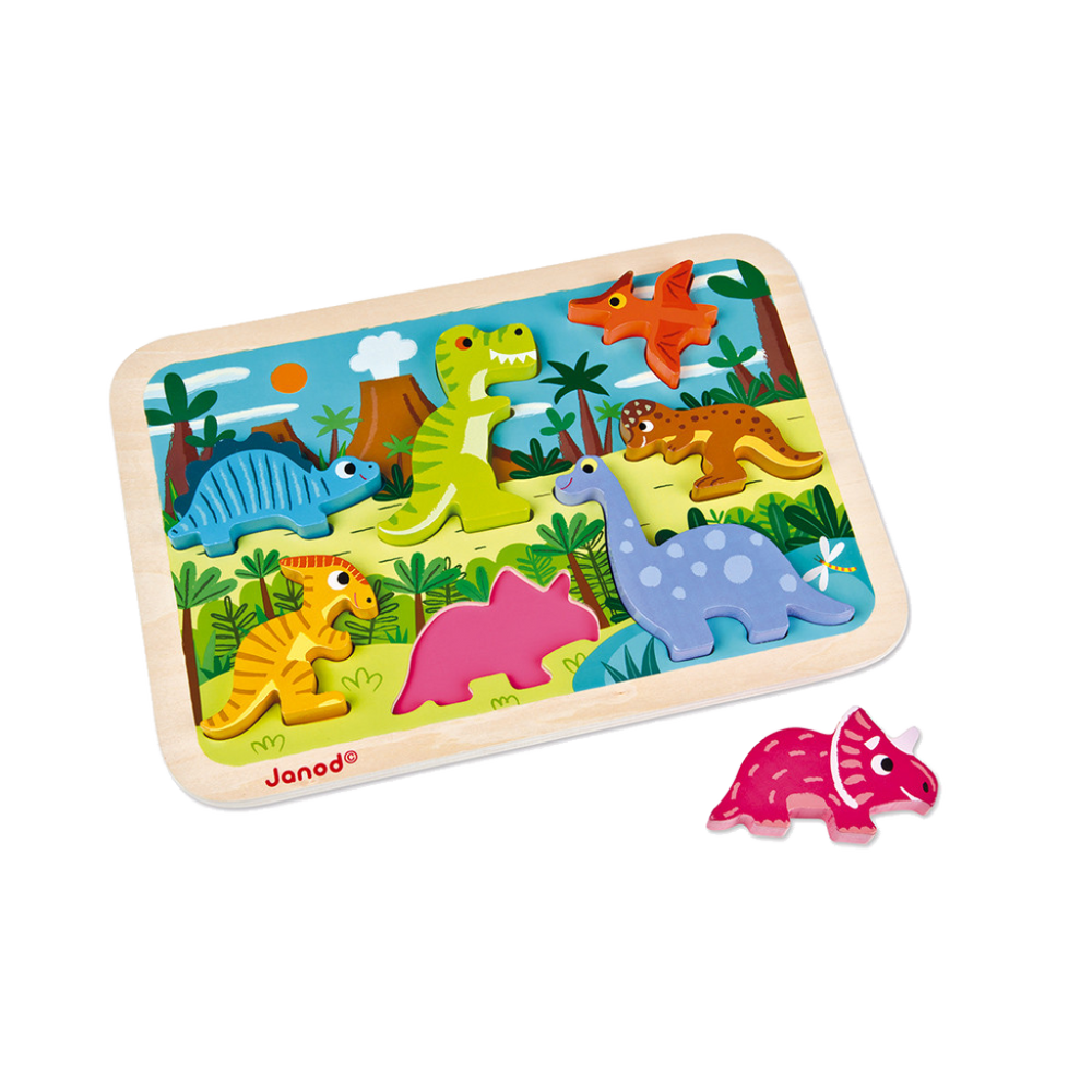 Dinosaurs Chunky Wood Puzzle