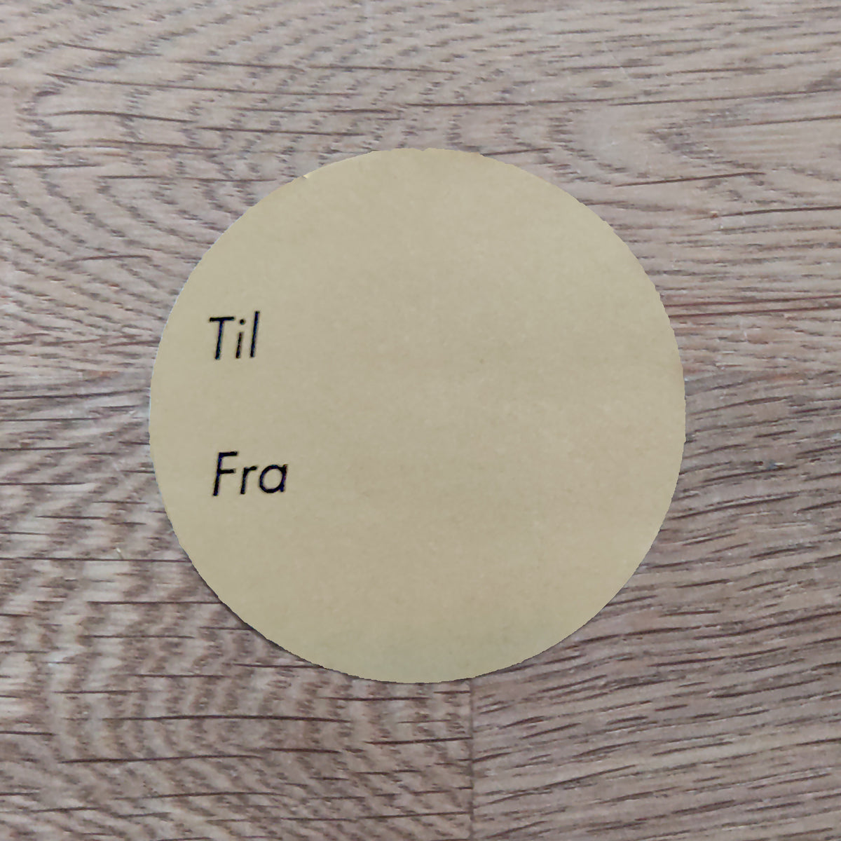 Gavemærke - Rund Guld