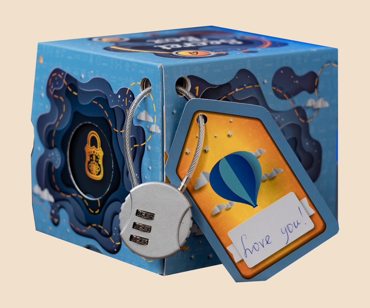 Interactive "Solve to Open" Gift Wrapping