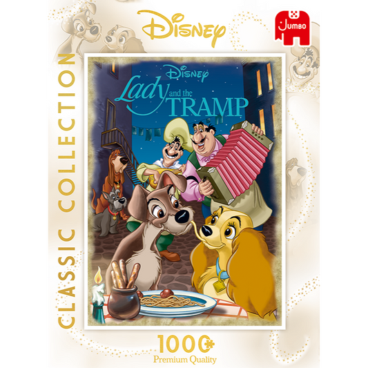 Lady og Vagabonden - Disney Premium Puslespil (1000 brikker)