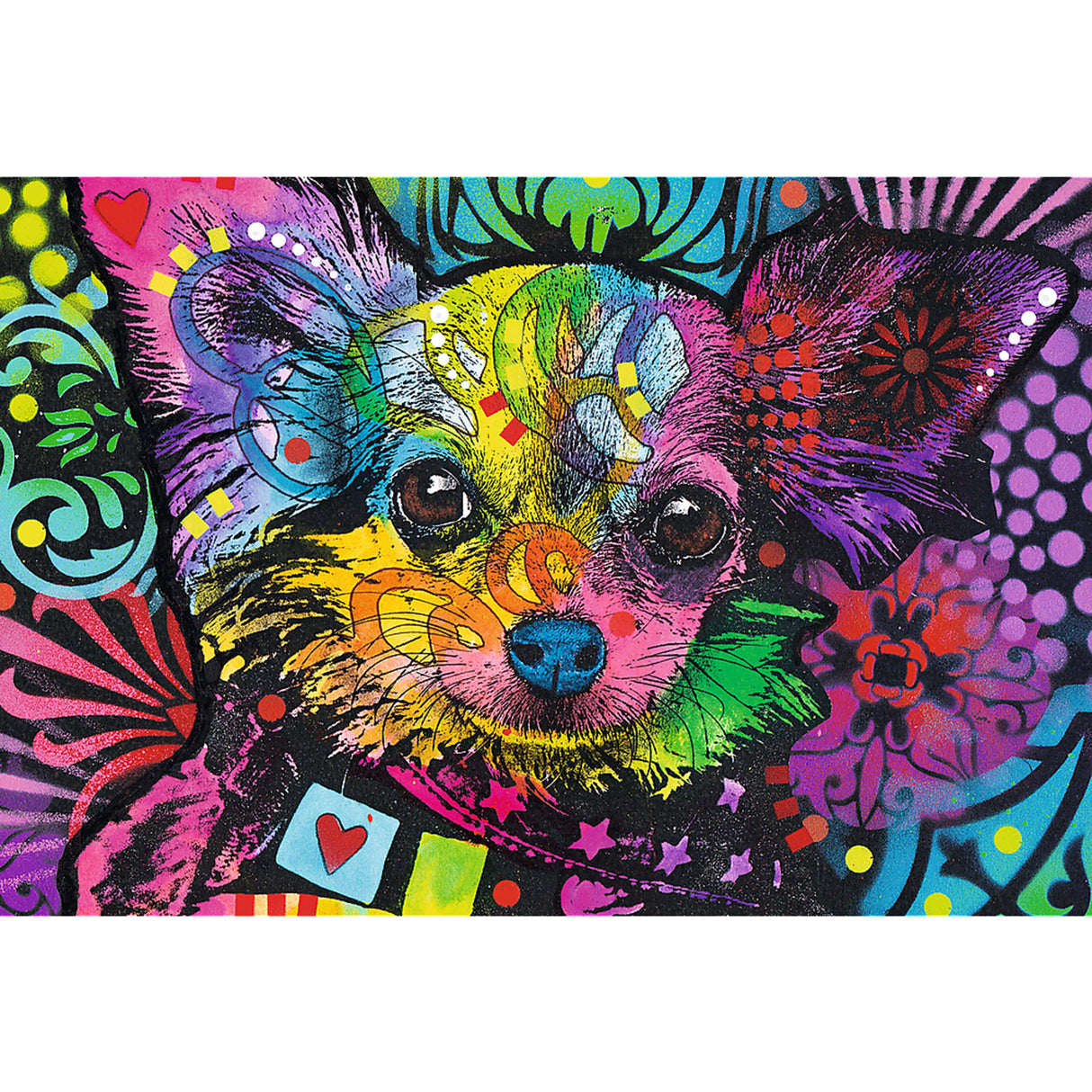 Colorful Puppy - Wood Craft Puslespil (500+1 brikker)
