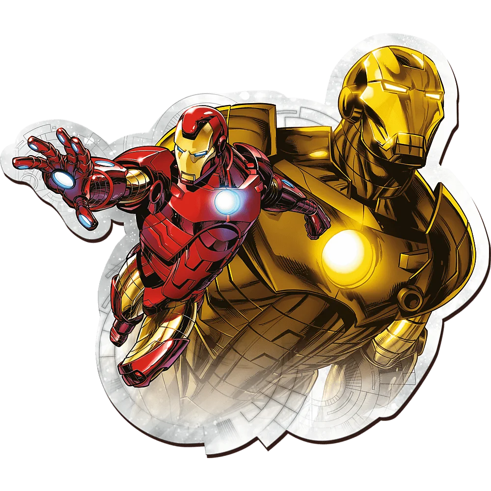 Avengers: Brave Iron Man - Wooden Shaped Puzzle