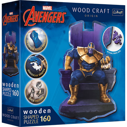 Avengers: Thanos On Throne - Wooden Shaped Puzzle