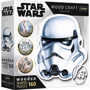 Star Wars: Stormtrooper's Helmet - Wood Craft Puslespil (160 Brikker)
