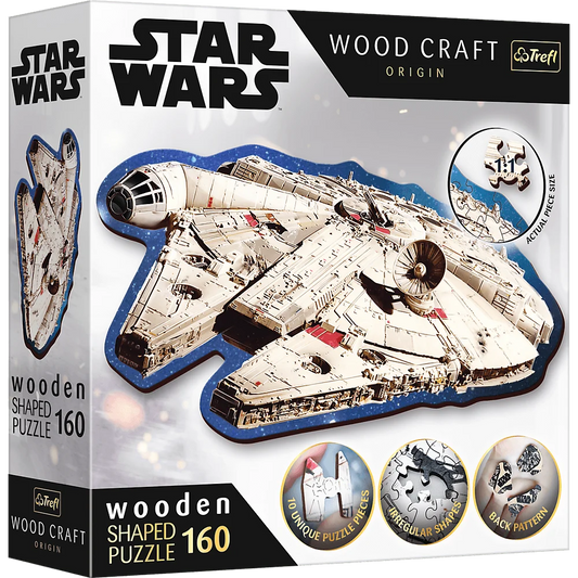 Star Wars: Millennium Falcon - Wooden Shaped Puzzle