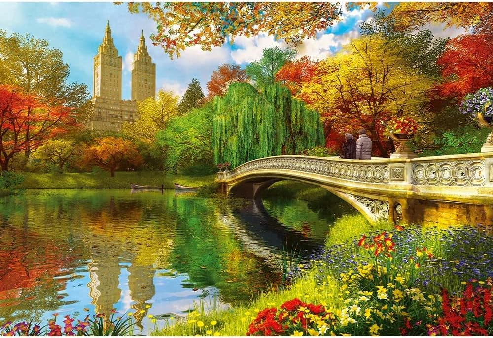 Central Park, Manhattan, New York - Wood Craft Puslespil (500+1 brikker)