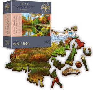 Central Park, Manhattan, New York - Wood Craft Puslespil (500+1 brikker)