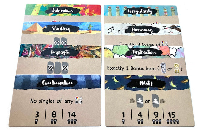 Canvas: Finishing Touches Deluxe Edition scoring cards