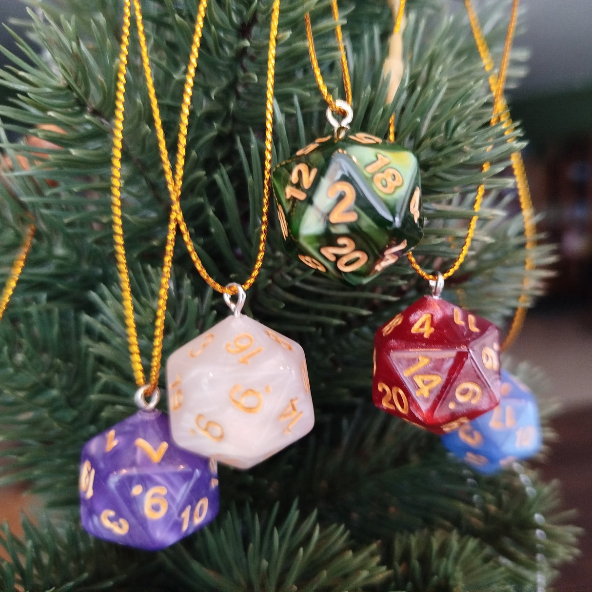 D20 Christmas Ornaments
