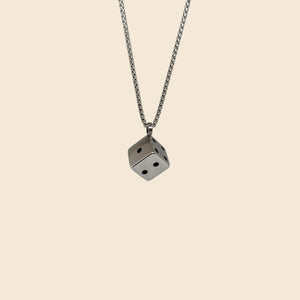Premium Metal D6 Dice Necklace