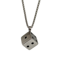 Premium Metal D6-terning Halskæde