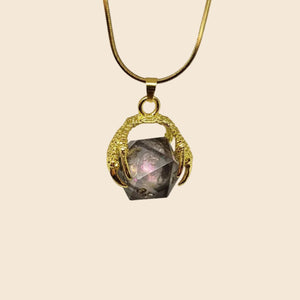 Dragon Claw D20 Dice Necklace & Keychain Set