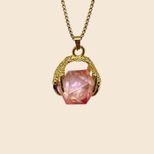 Dragon Claw D20 Dice Necklace & Keychain Set