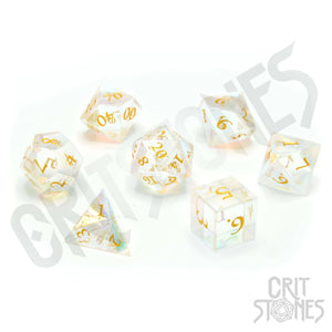 Prismatic Fantastic Glass RPG Dice Set