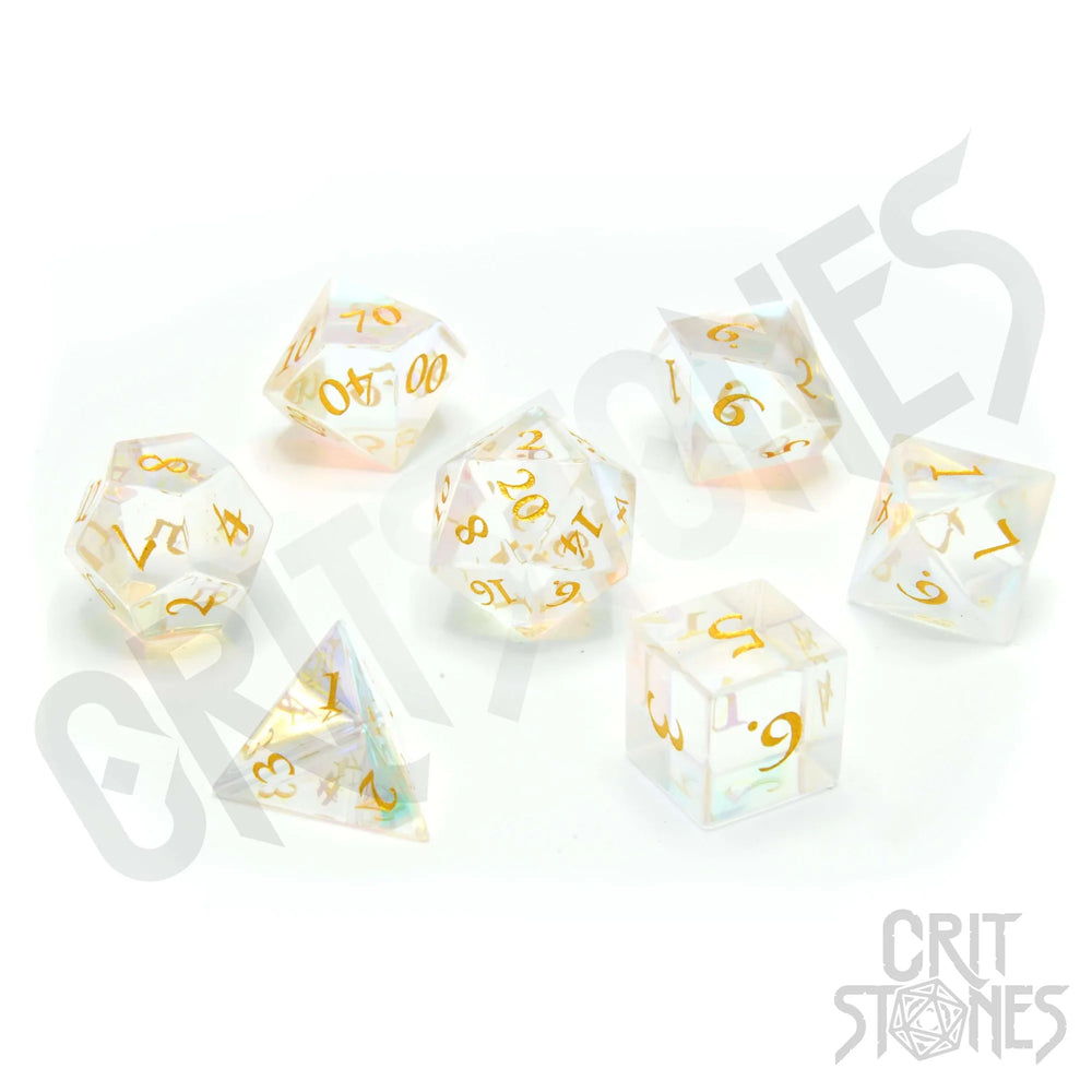 Prismatic Fantastic Glass RPG Dice Set