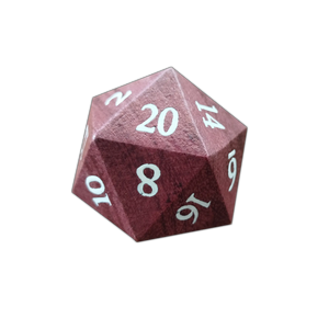 Oversized Wooden D20 (33mm)