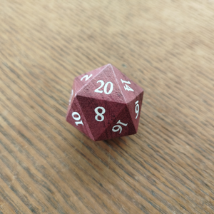 D20 Wooden Die 33mm