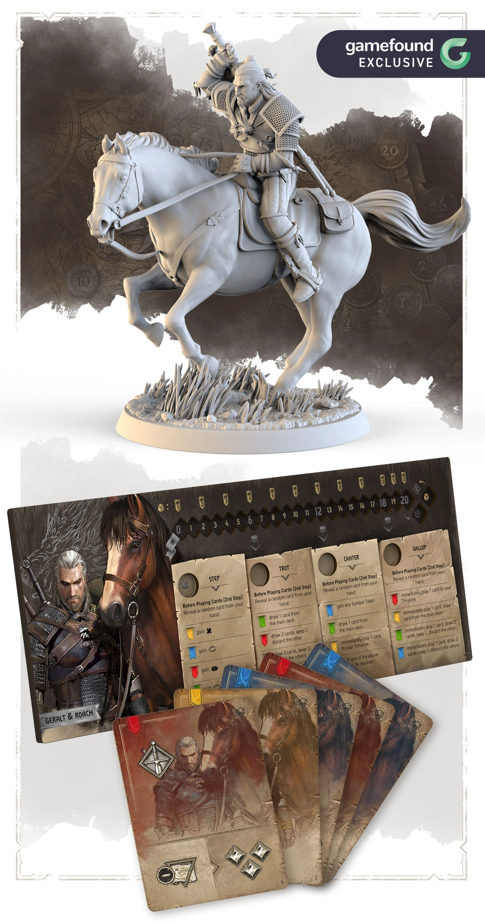 The Witcher: Path of Destiny - Geralt on Roach - Gamefound Exclusive