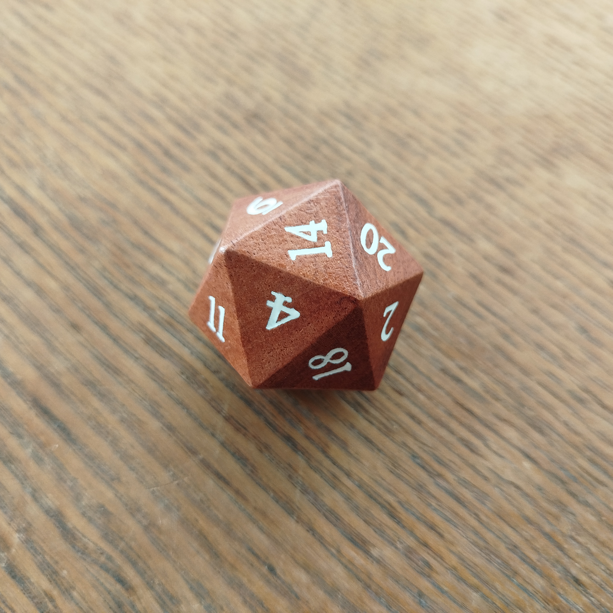 D20 Wooden Die 33mm