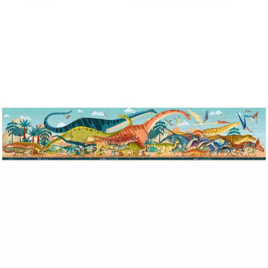 Panoramic Dino Puzzle (100 pieces)