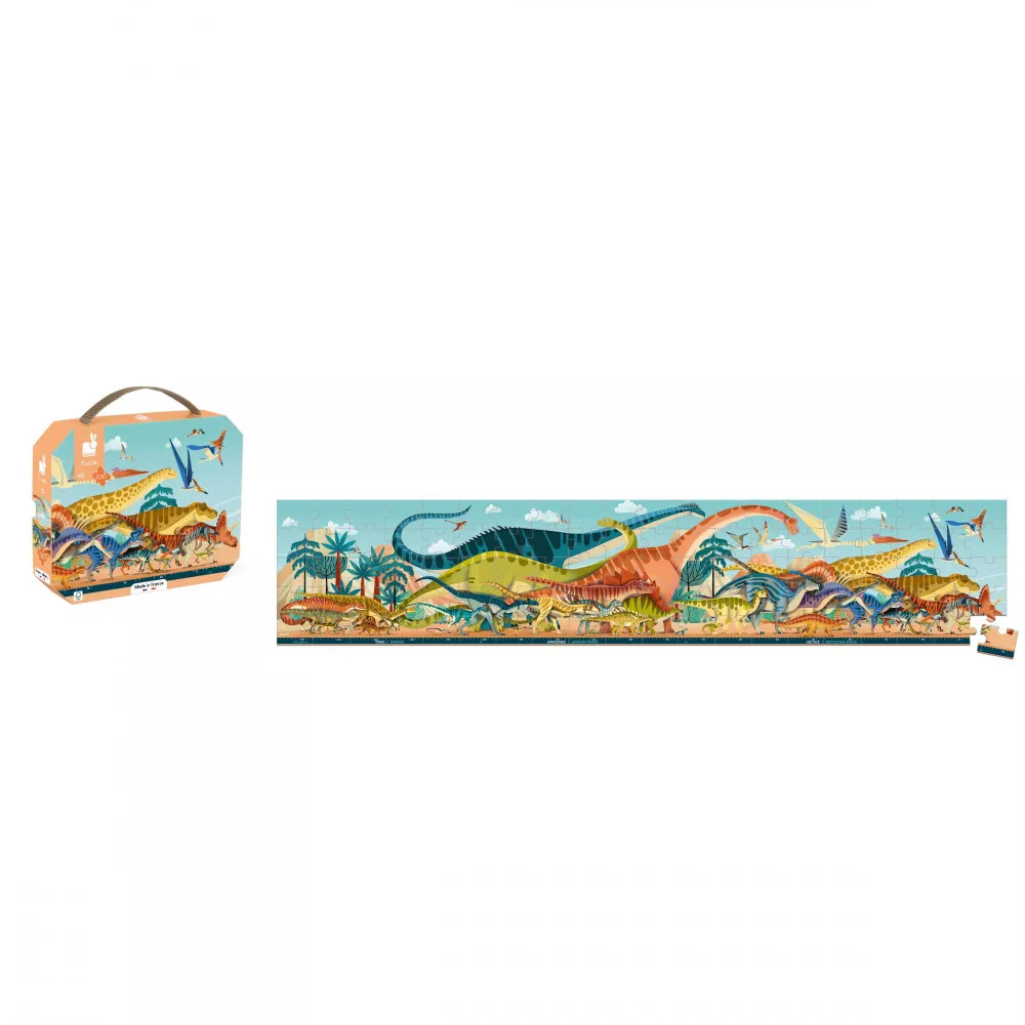 Panoramic Dino Puzzle (100 pieces)