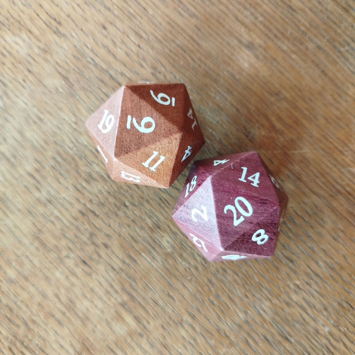 D20 Wooden Die 33mm