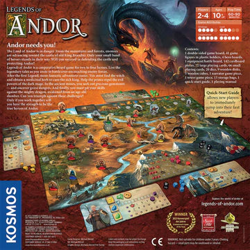 Legends of Andor backcover