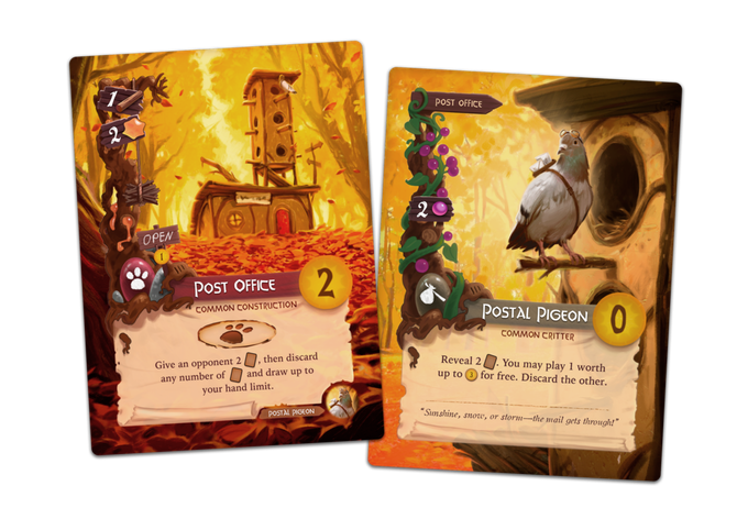 Everdell 2nd Edition Cards, post Office and Postal Pigeon