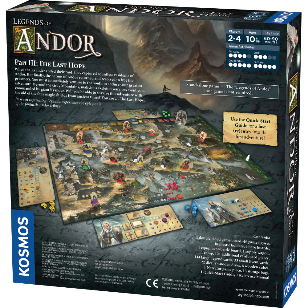 Legends of Andor The Last Hope Backside
