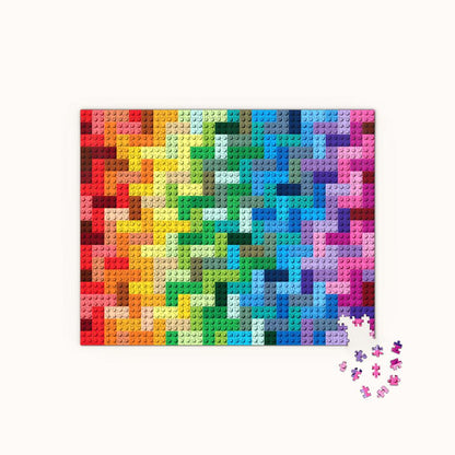 Rainbow Bricks - LEGO puzzle (1000 Pieces)