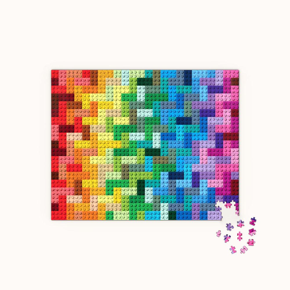 Rainbow Bricks - LEGO puzzle (1000 Pieces) – Oaken Vault