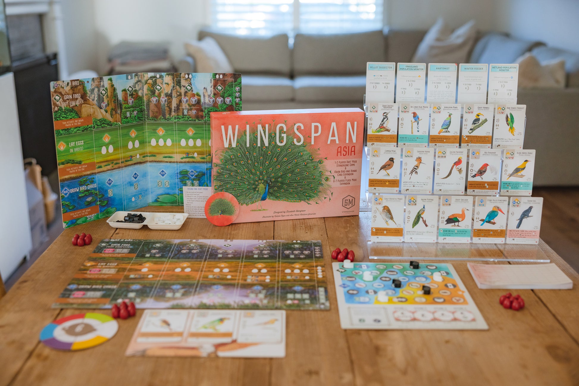 Wingspan Asia Expansion Content